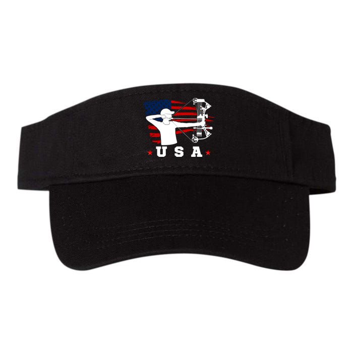 American Flag USA, Patriotic Sports, American Flag Archery, USA Archery Valucap Bio-Washed Visor