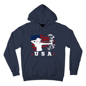 American Flag USA, Patriotic Sports, American Flag Archery, Cute Archery Hoodie