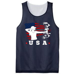 American Flag USA, Patriotic Sports, American Flag Archery, Cute Archery Mesh Reversible Basketball Jersey Tank