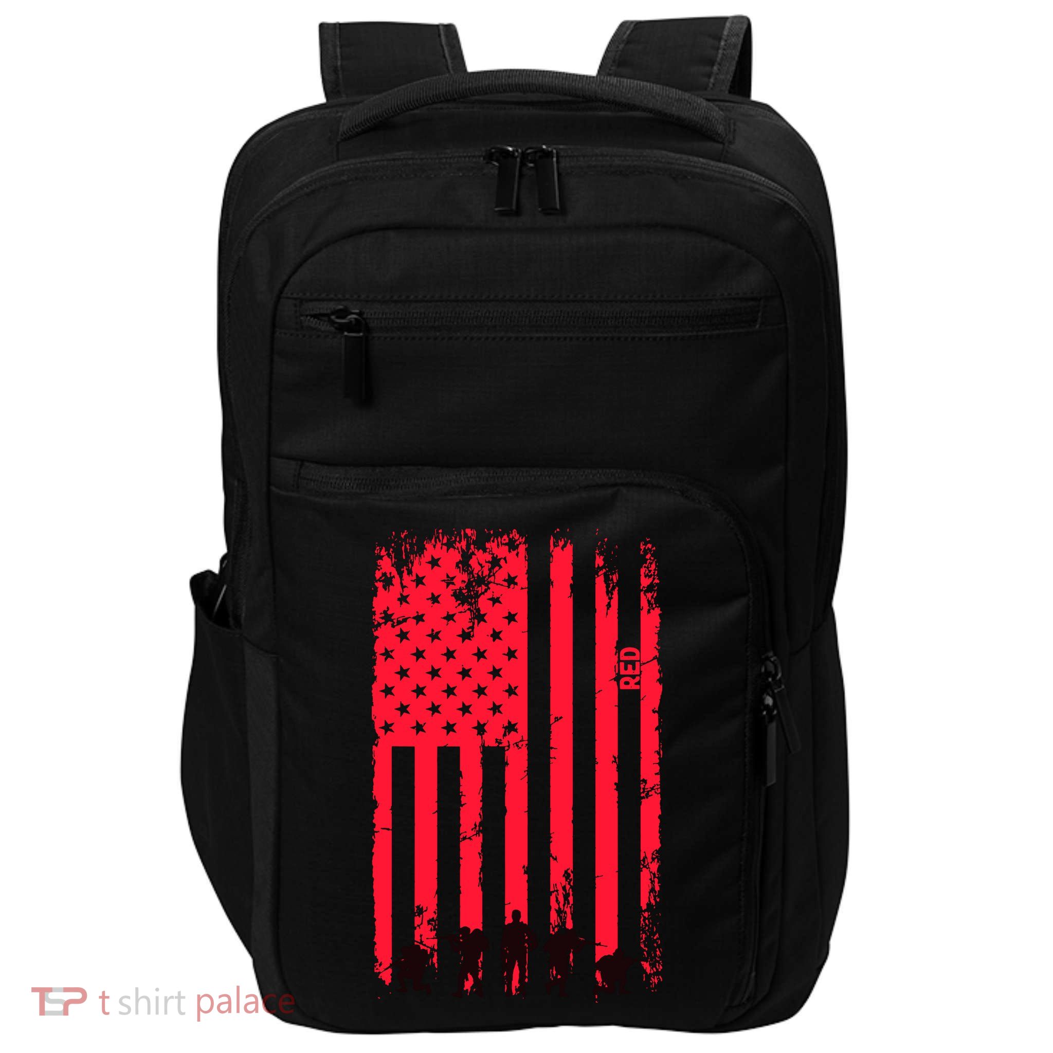 American Flag Us Veteran Impact Tech Backpack