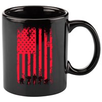 American Flag Us Veteran 11oz C Handle Ceramic Mug