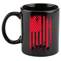 American Flag Us Veteran 11oz C Handle Ceramic Mug