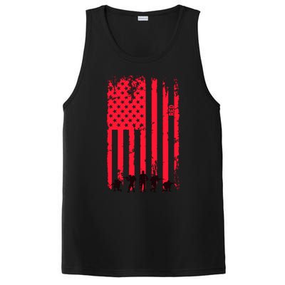 American Flag Us Veteran PosiCharge Competitor Tank