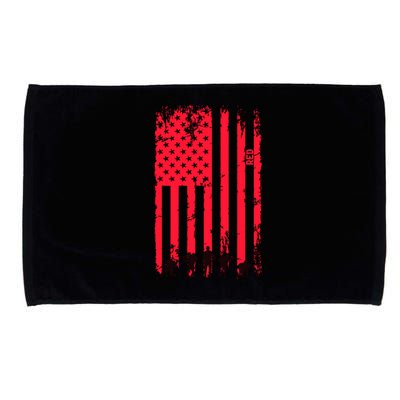 American Flag Us Veteran Microfiber Hand Towel