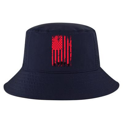 American Flag Us Veteran Cool Comfort Performance Bucket Hat