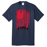 American Flag Us Veteran Tall T-Shirt