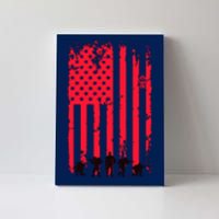 American Flag Us Veteran Canvas