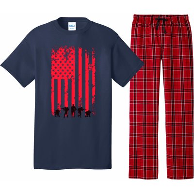 American Flag Us Veteran Pajama Set