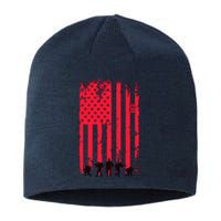 American Flag Us Veteran Sustainable Beanie