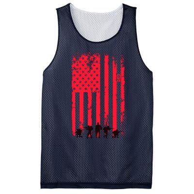 American Flag Us Veteran Mesh Reversible Basketball Jersey Tank