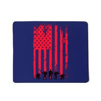 American Flag Us Veteran Mousepad