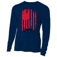 American Flag Us Veteran Cooling Performance Long Sleeve Crew