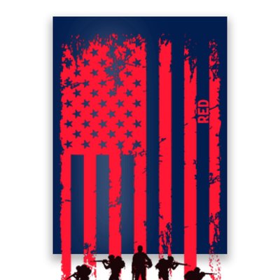 American Flag Us Veteran Poster