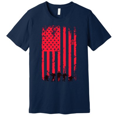 American Flag Us Veteran Premium T-Shirt