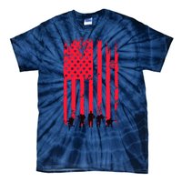 American Flag Us Veteran Tie-Dye T-Shirt