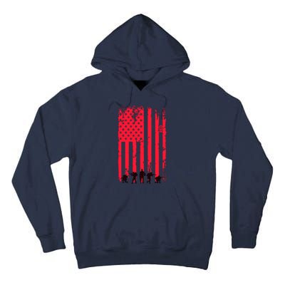 American Flag Us Veteran Tall Hoodie