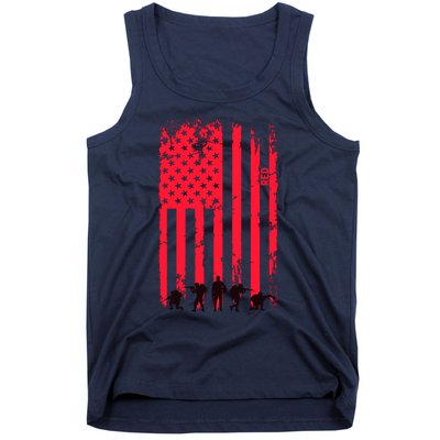 American Flag Us Veteran Tank Top