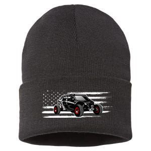 American Flag Utv Side By Side Sxs Off Road Sustainable Knit Beanie