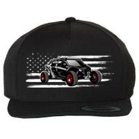 American Flag Utv Side By Side Sxs Off Road Wool Snapback Cap