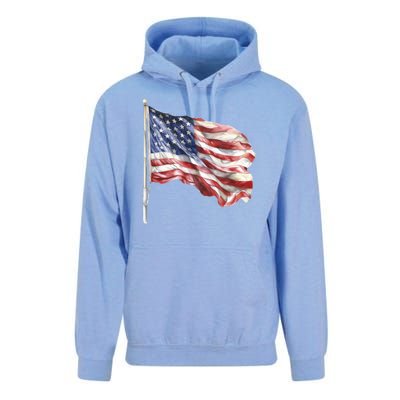 American Flag USA Waving Flag 4th Of July Unisex Surf Hoodie