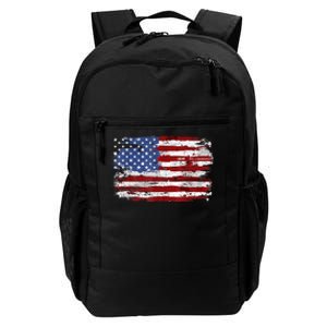 American Flag Usa United States Of America Us 4th Of July Daily Commute Backpack