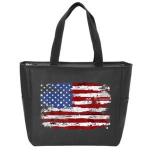 American Flag Usa United States Of America Us 4th Of July Zip Tote Bag