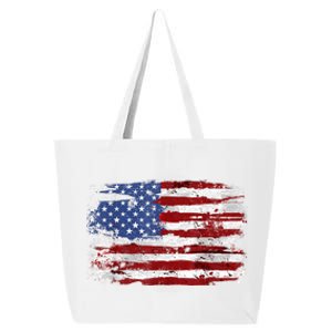 American Flag Usa United States Of America Us 4th Of July 25L Jumbo Tote