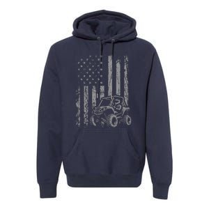 American Flag UTV Side By Side SXS Off Road Premium Hoodie