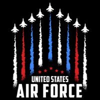 Air Force US Veterans 4th Of July American Flag City Backpack