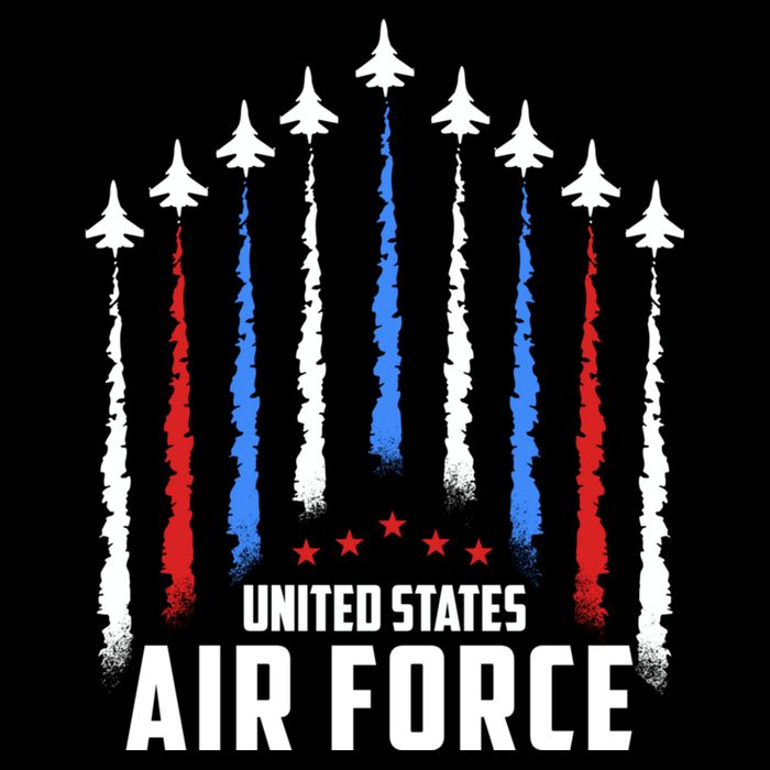 Air Force US Veterans 4th Of July American Flag City Backpack