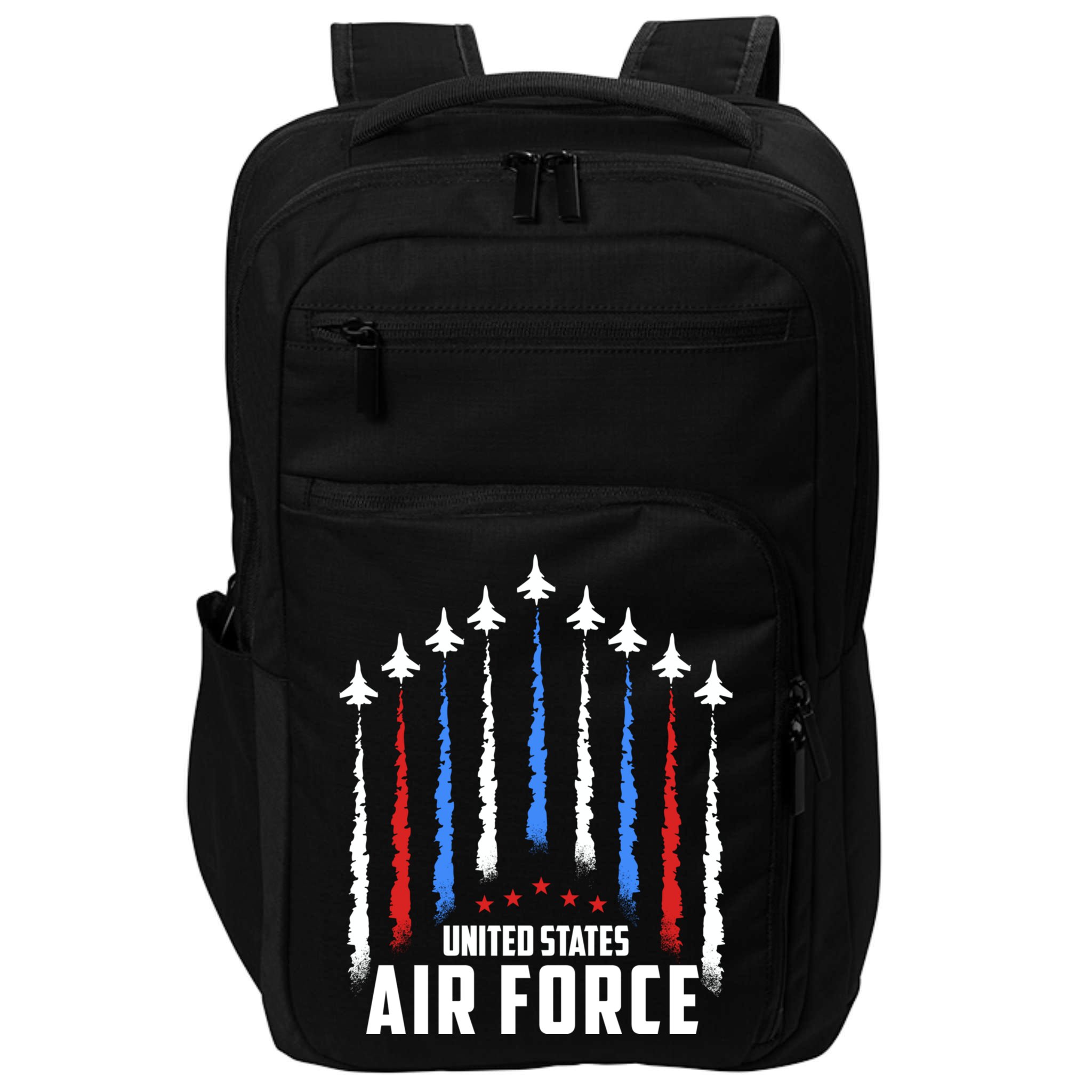Air Force US Veterans 4th Of July American Flag Impact Tech Backpack