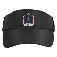 Air Force US Veterans 4th Of July American Flag Adult Drive Performance Visor