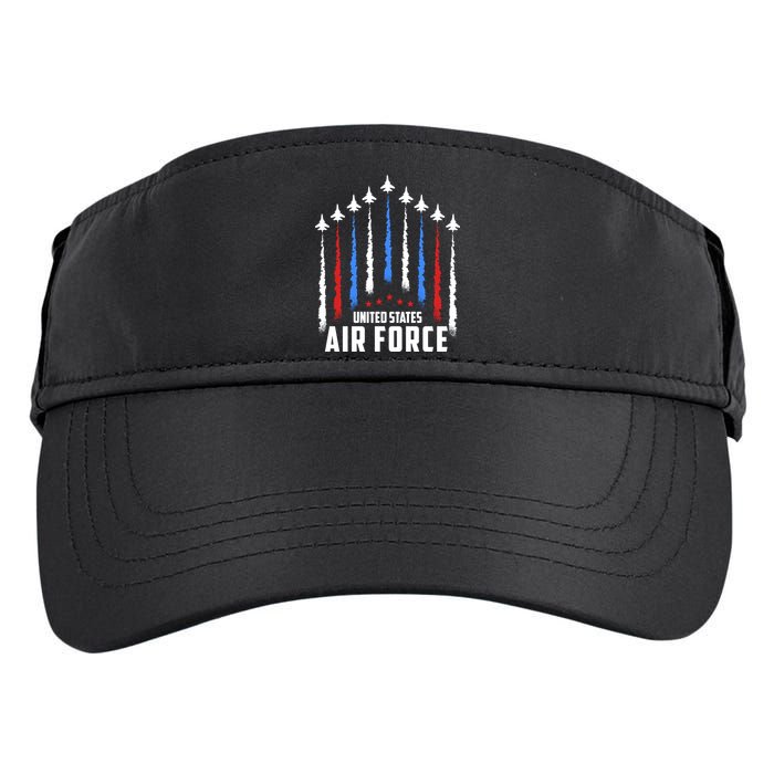 Air Force US Veterans 4th Of July American Flag Adult Drive Performance Visor