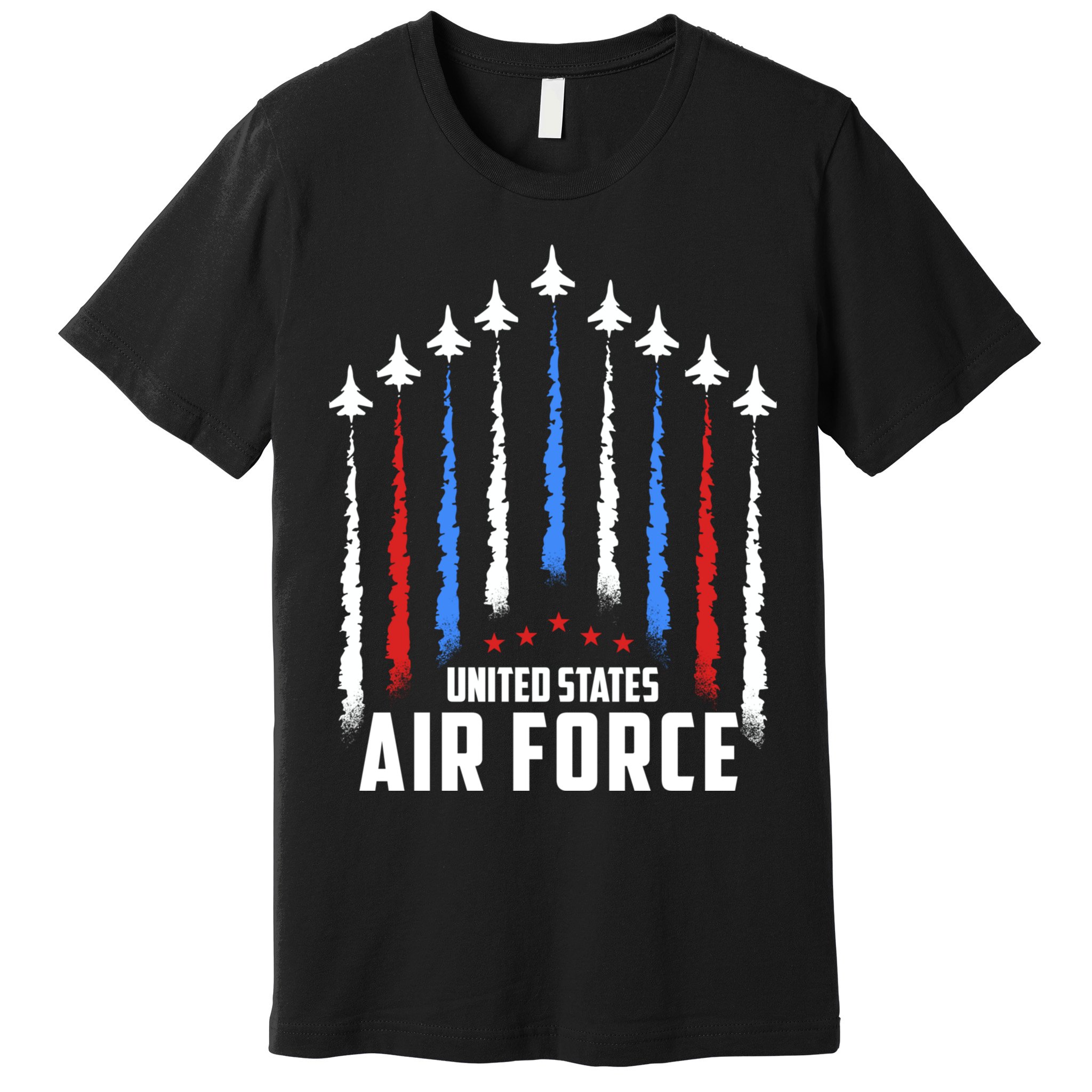 Air Force US Veterans 4th Of July American Flag Premium T-Shirt