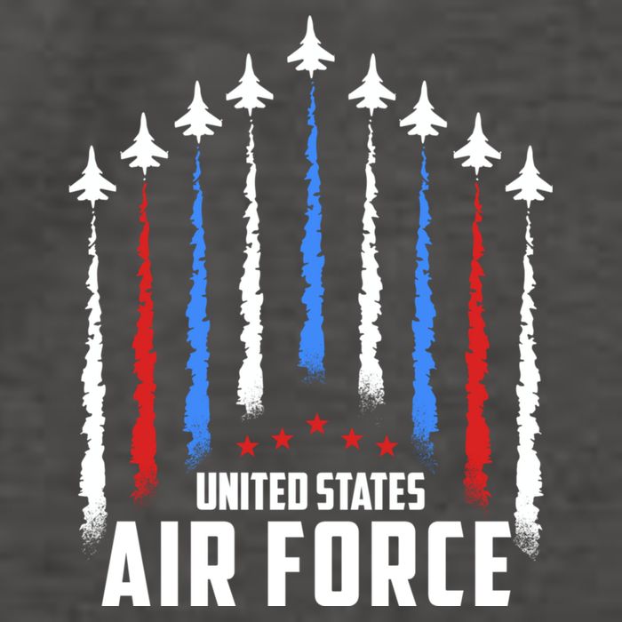 Air Force US Veterans 4th Of July American Flag Vector Backpack