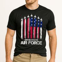 Air Force US Veterans 4th Of July American Flag Cooling Performance Crew T-Shirt