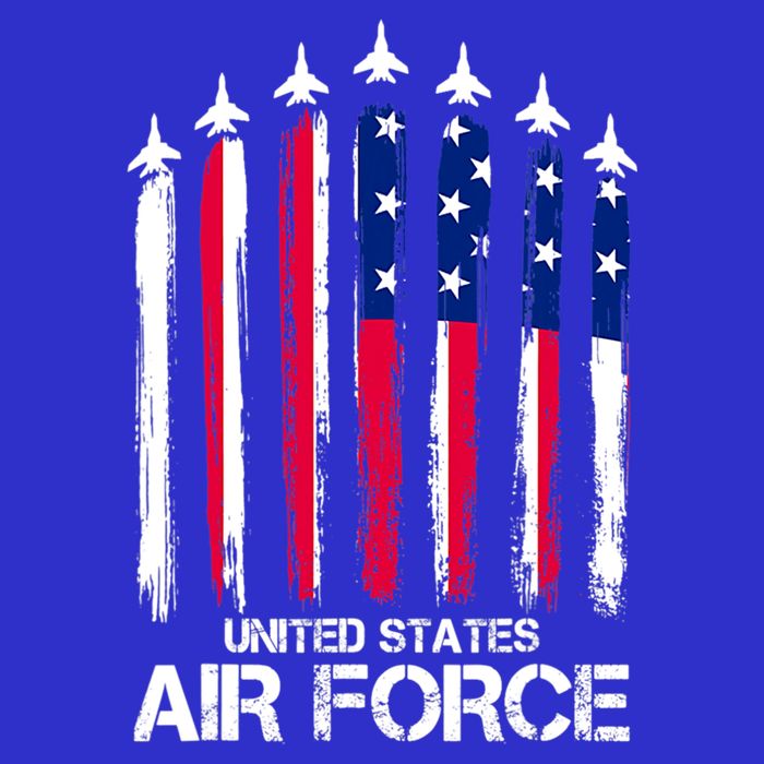 Air Force US Veterans 4th Of July American Flag 16 in Basic Backpack