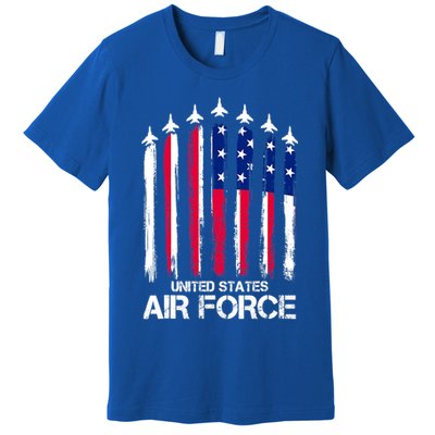 Air Force US Veterans 4th Of July American Flag Premium T-Shirt