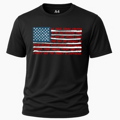 American Flag Us Flag Gift Declaration Of Independence Freedom Funny Gift Performance Shirt