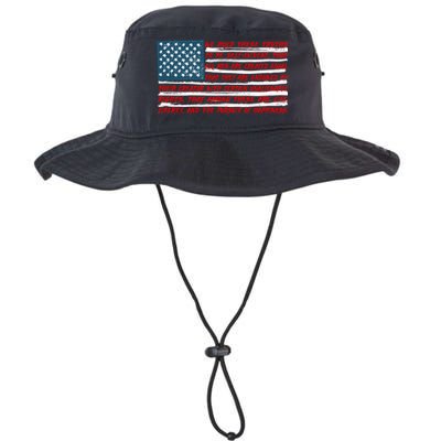 American Flag Us Flag Gift Declaration Of Independence Freedom Funny Gift Bucket Hat