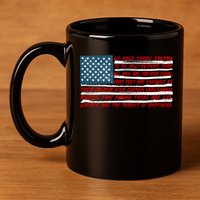 American Flag Us Flag Gift Declaration Of Independence Freedom Funny Gift 11oz C Handle Ceramic Mug