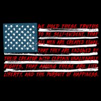 American Flag Us Flag Gift Declaration Of Independence Freedom Funny Gift Drawstring Bag