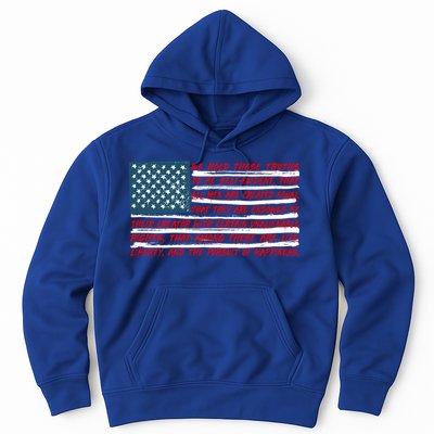 American Flag Us Flag Gift Declaration Of Independence Freedom Funny Gift Hoodie