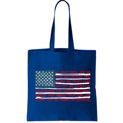 American Flag Us Flag Gift Declaration Of Independence Freedom Funny Gift Bag