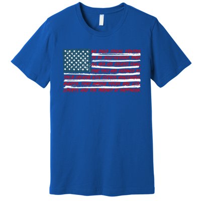 American Flag Us Flag Gift Declaration Of Independence Freedom Funny Gift Premium T-Shirt