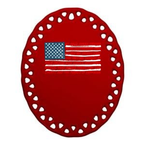 American Flag Us Flag Gift Declaration Of Independence Freedom Funny Gift Ceramic Oval Ornament