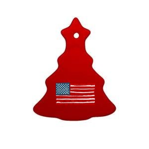 American Flag Us Flag Gift Declaration Of Independence Freedom Funny Gift Ceramic Tree Ornament