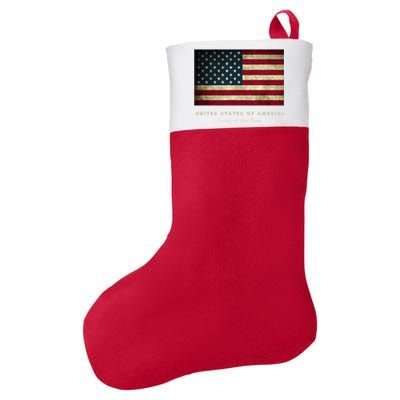 American Flag Usa 4th Of July Land Of The Free Patriotic Gift Felt Holiday Christmas Stocking