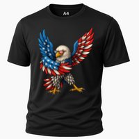 American Flag USA Dabbing Bald Eagle Patriotic 4th Of July Performance Shirt