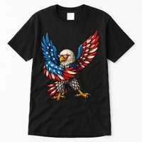American Flag USA Dabbing Bald Eagle Patriotic 4th Of July Tall T-Shirt